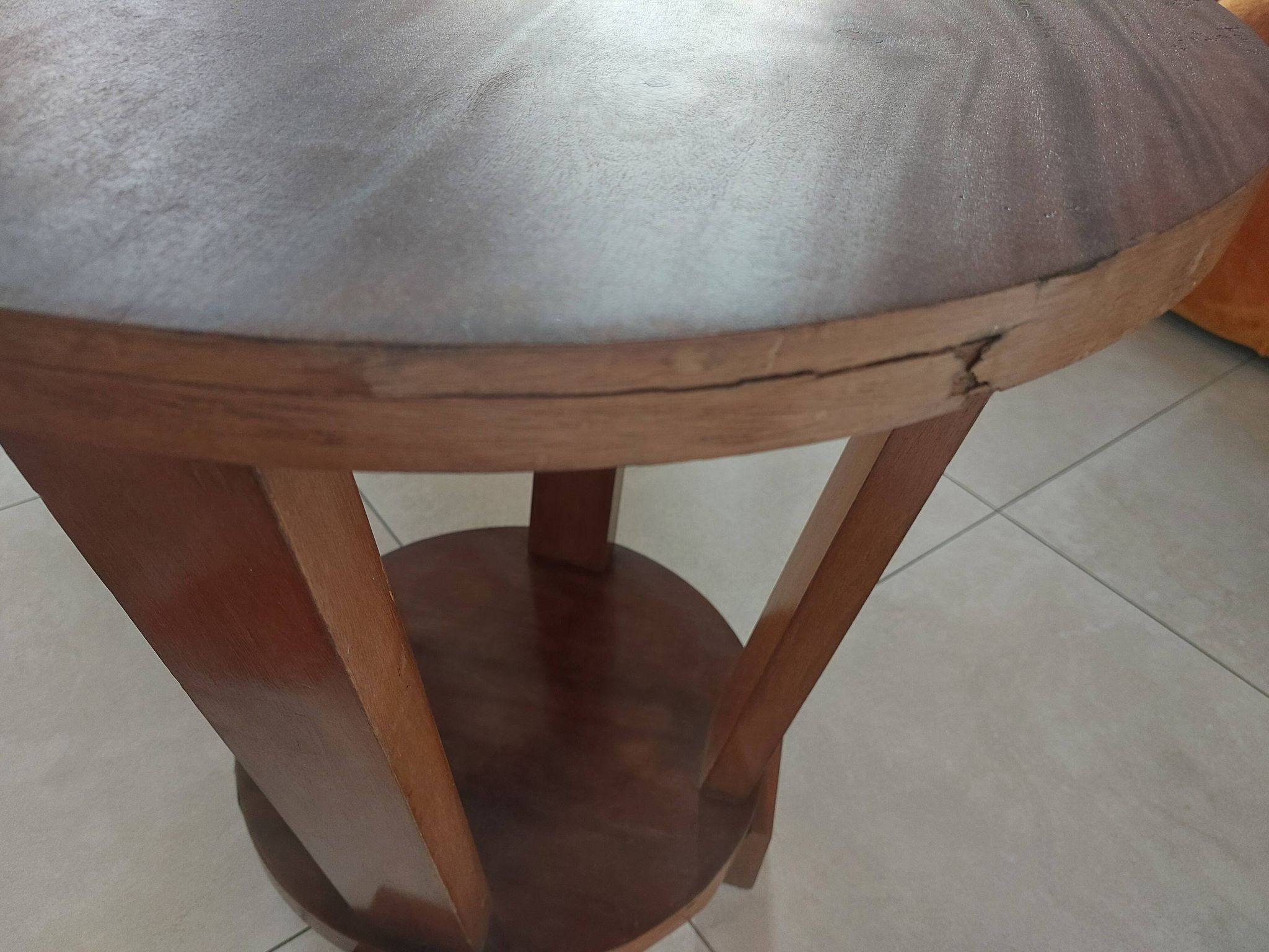 round Art Deco side table