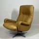 De Sede S231 Swivel Leather Armchair, 1960s