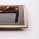 Vintage Italian Brass and Acrylic Glass Tray, 1970s