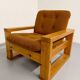 Set of 2 Swedish design pine armchairs by Roland Wilhelmsson, 1970s