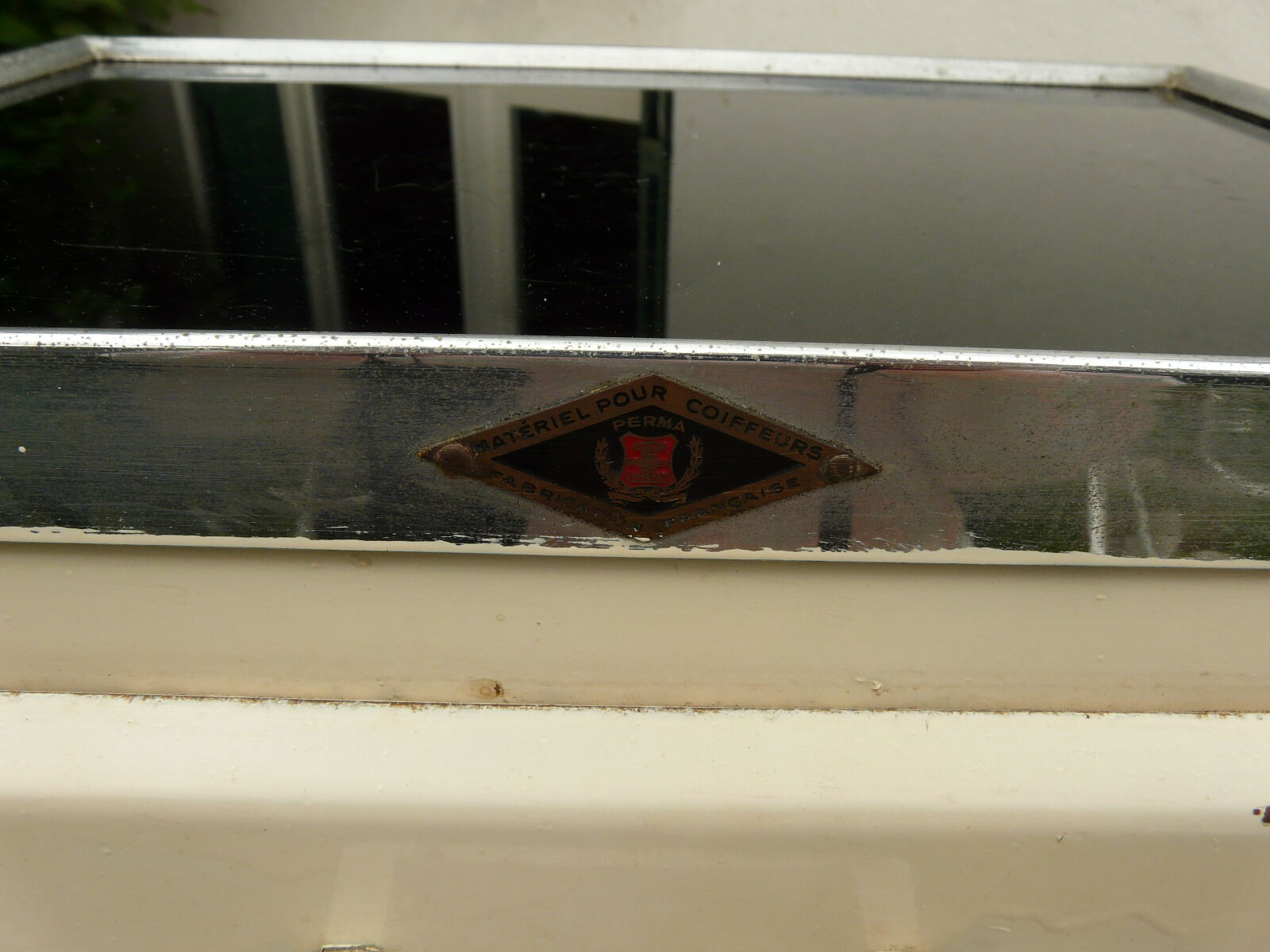 Meuble de métier coiffeur années 60 en métal