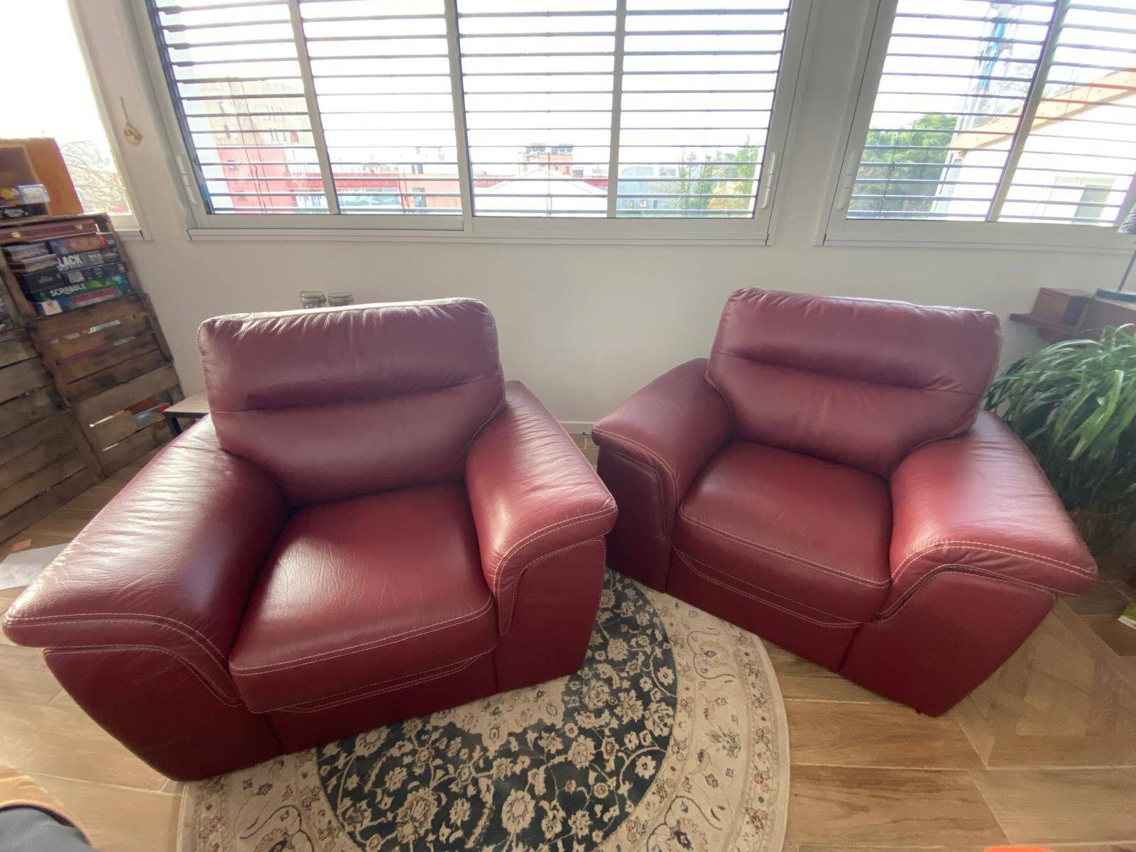 set of 2 Giovanni club armchairs