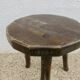 Tabouret tripode en bois massif 1950