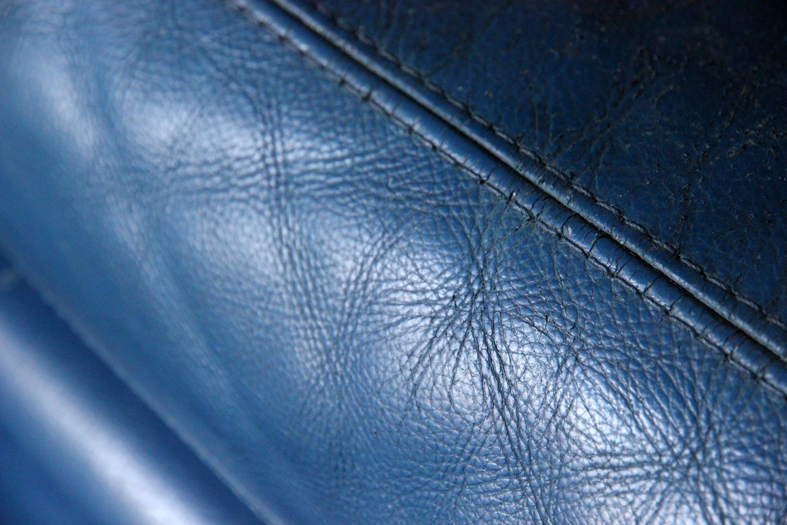 Roche Bobois sofa in Blue leather