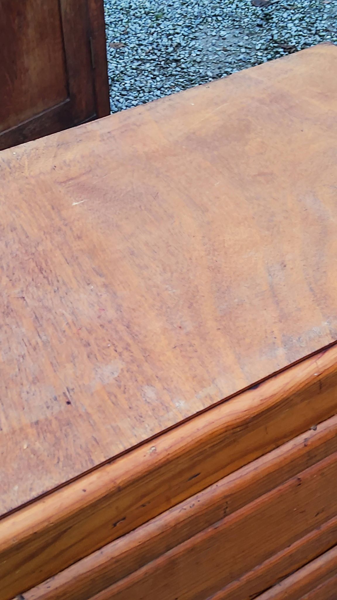 Vintage chest of drawers from the 50s with compass feet and 3 drawers