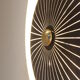 Wall lamp italian metal openwork & brass, 1950