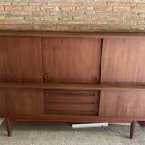 Buffet bas en teck portes coulissantes