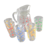 Pitcher and glasses