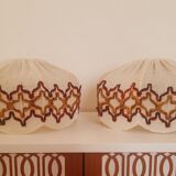 Pair of vintage lampshades