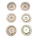 Lot de 6 Assiettes Faïence Martres Tolosane Moustiers Vaisselle Ancien XIXeme