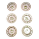 Set of 6 Earthenware Plates Martres Tolosane Moustiers Antique Tableware 19th Century