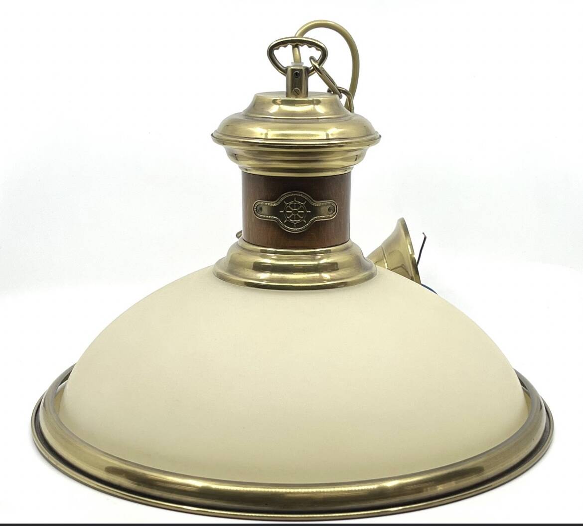 Suspension of marine in gilded brass by Jean Paul Ryckaert