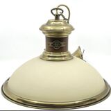 Marine pendant light in gilded brass Jean Paul Ryckaert