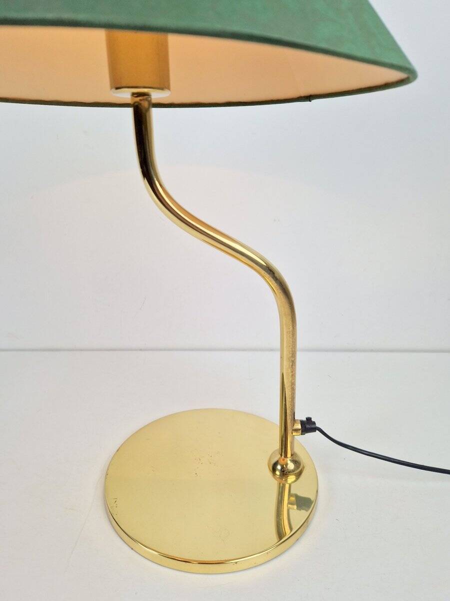 Vintage Regency Brass Table Lamp in the style of Josef Frank, 1960s