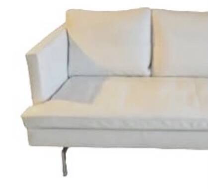 White leather sofa model Stricto Sensu by Didier Gomez for Ligne Roset
