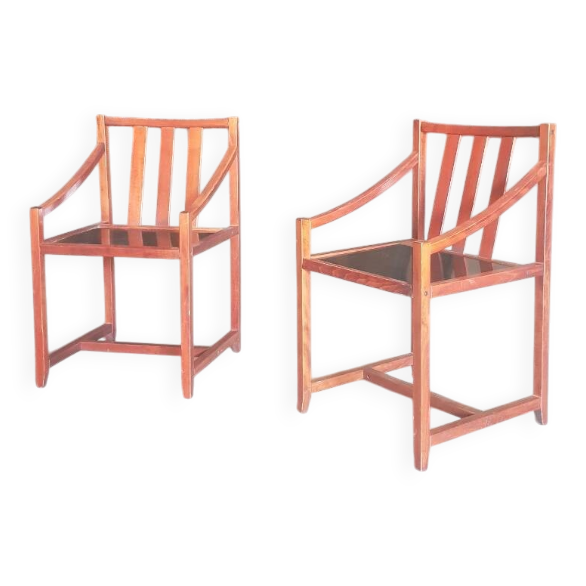 Paire de fauteuils scandinave 1980