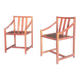 Paire de fauteuils scandinave 1980