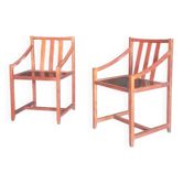 Pair of Scandinavian armchairs from the 1980s.