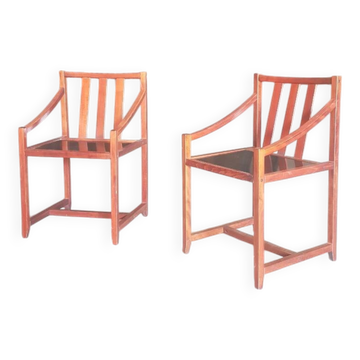 Pair of Scandinavian armchairs from the 1980s.