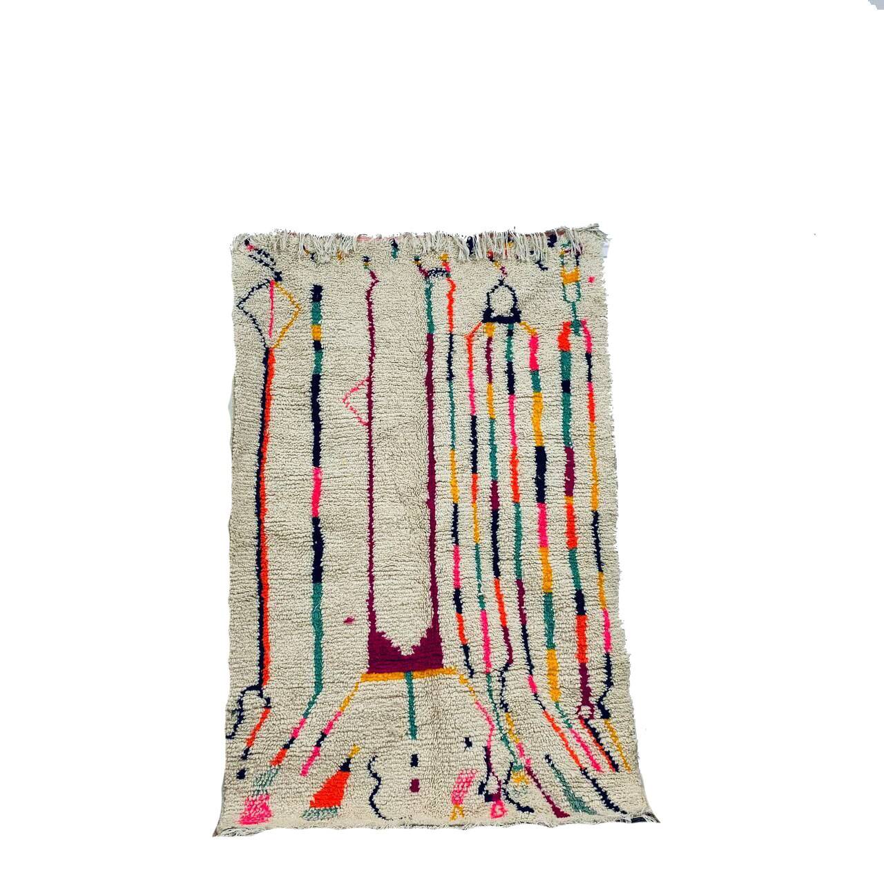 Handmade Moroccan Berber rug 186 X 122 CM