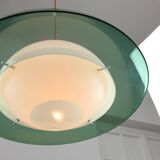 Italian Green Pendant Lamp in Plexiglass