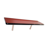 Vintage red formica shelf
