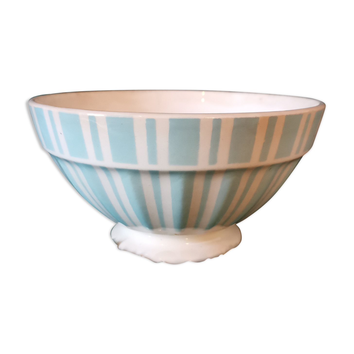 Old faceted Digoin bowl 03