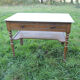 Wooden and marble desk