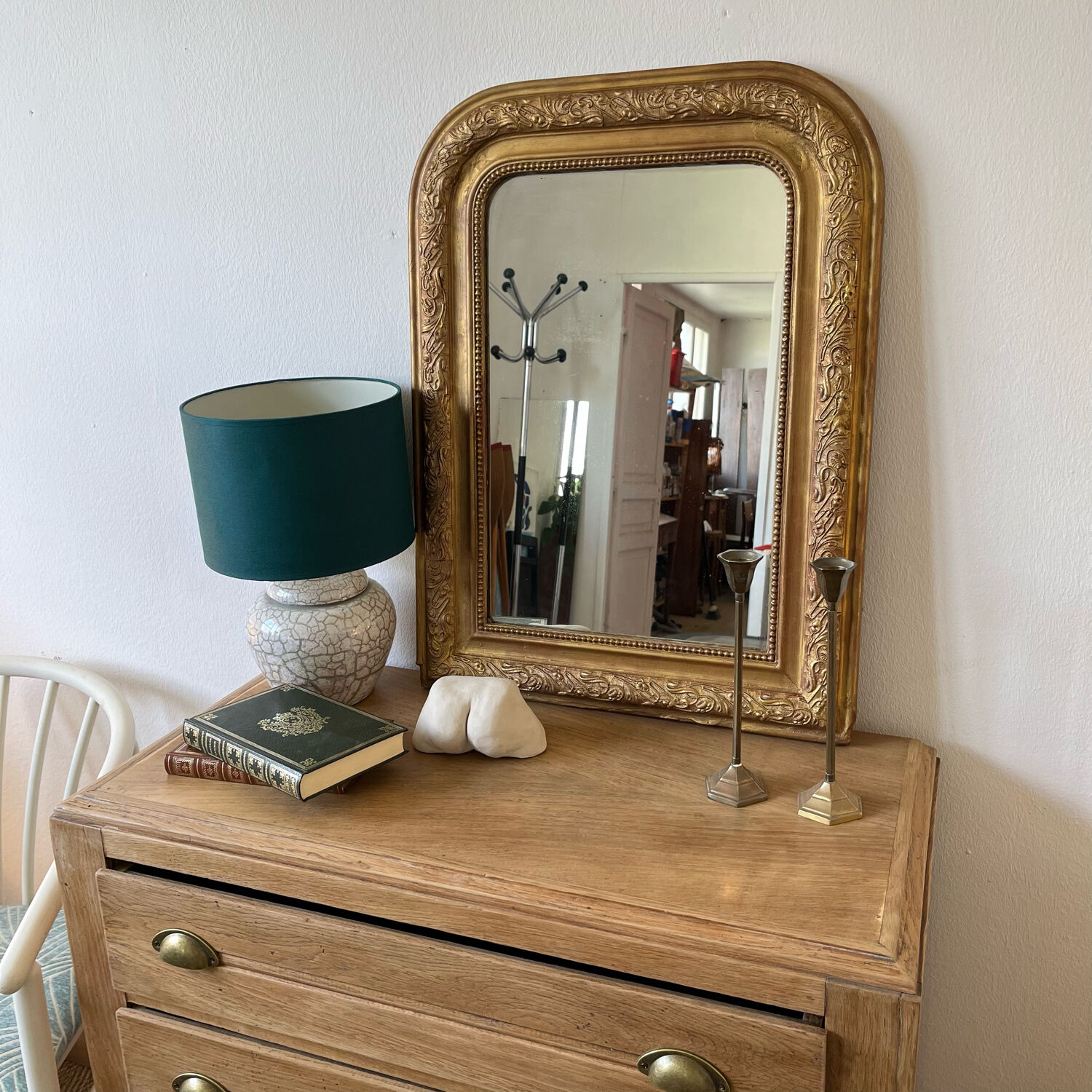 Louis Philippe style mirror gilded