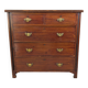 19th-century English commode in mahogany, with an antique patina and classic elegance.