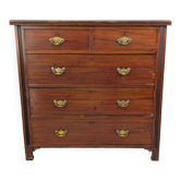 Commode anglaise XIXe en acajou, patine ancienne et élégance classique