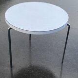 Vintage set of three round side tables nesting tables from the 70s design