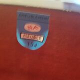 Pair of half-moon bedside tables 60 years