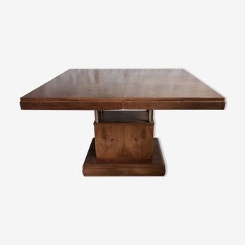 Walnut art-deco table