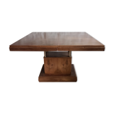 Walnut art-deco table