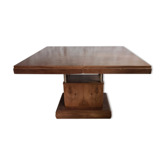 Walnut art-deco table