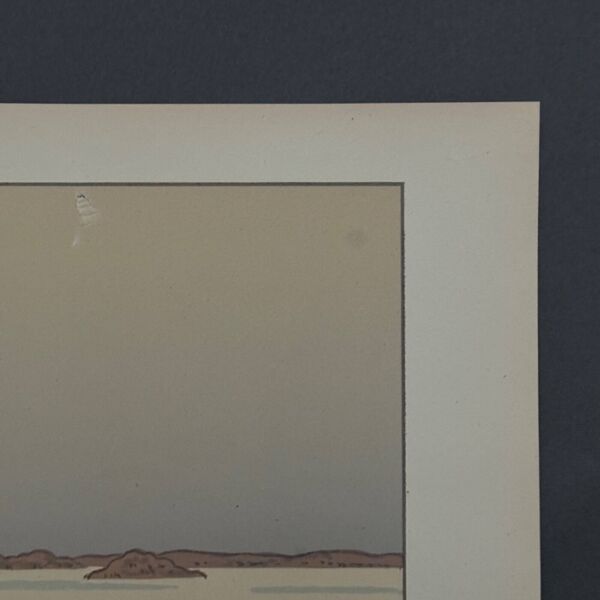 Lithographie par Henri Rivière La Féérie des Heures - Le Calme Plat
