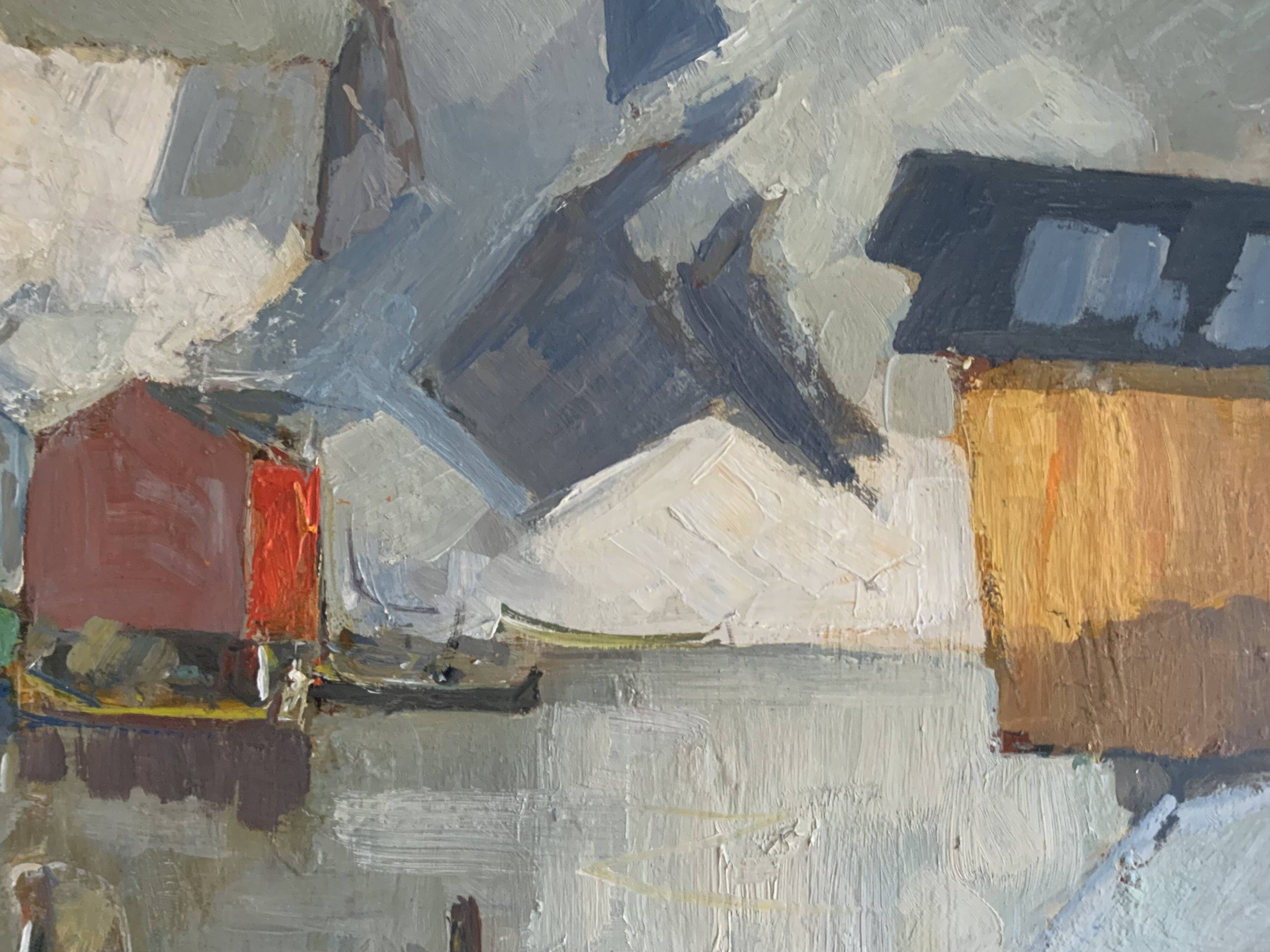Impressionism Original Oil on Canvas Nordic Scene signed Knut Norman 1896-1977