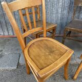 4 vintage mismatched coffee bistro chairs