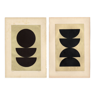 Collage duo - Gao and Goa - signed Eawy