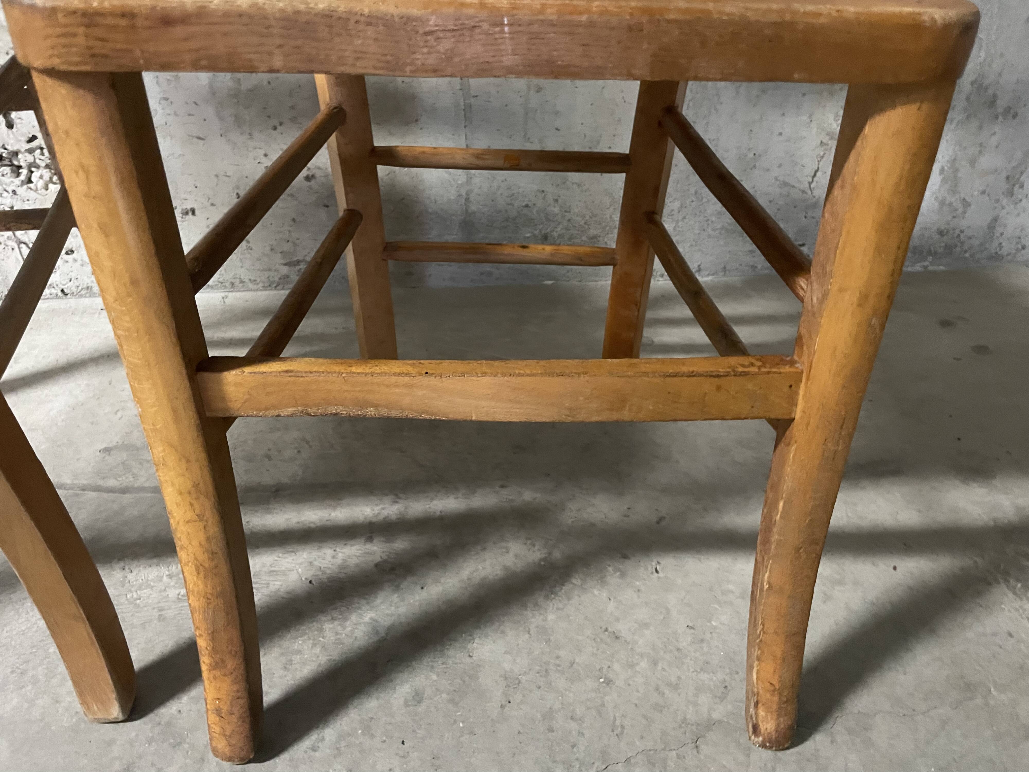 Pair of 1950s bistro chairs