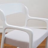 Baumann Sleigh Armchair - Restored - Fabric, foam & straps: new