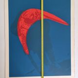 Lithograph "Lenin's Cap" by Ivan Messac, signed, 75 cm x 56 cm