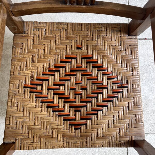 Fauteuil enfant assise en osier