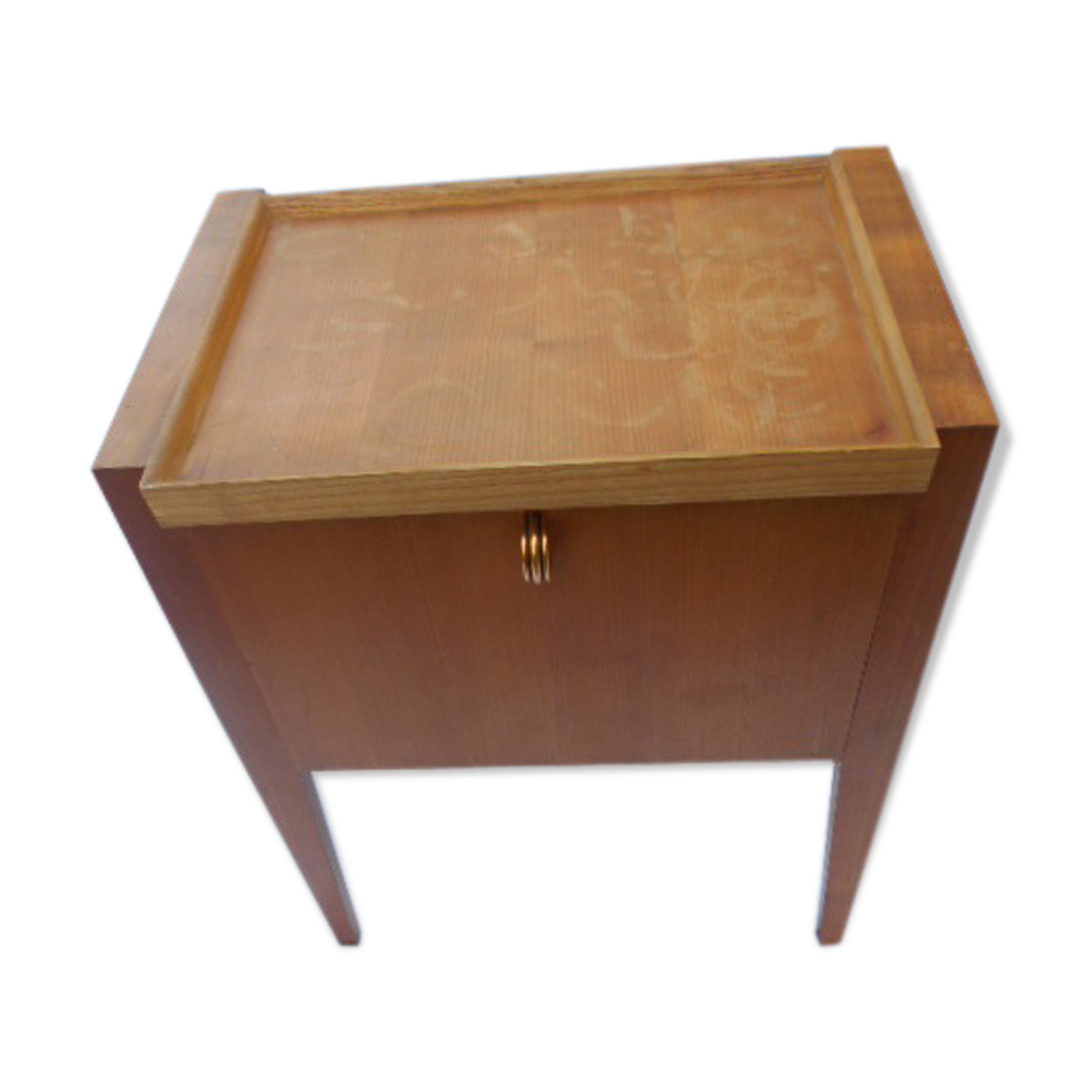 Scandinavian oak sewing basket