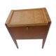 Scandinavian oak sewing basket