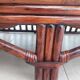 Vintage salon Maison Maugrion in rattan with leather and feather finishes.