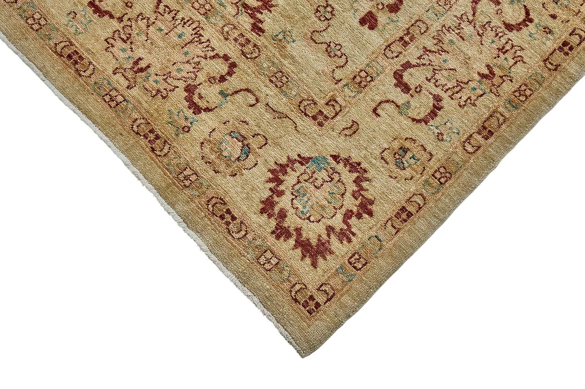 Turkish Handknotted Wool Oushak Rug 194 cm x 260 cm