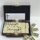 Game of dominos vintage compact travel