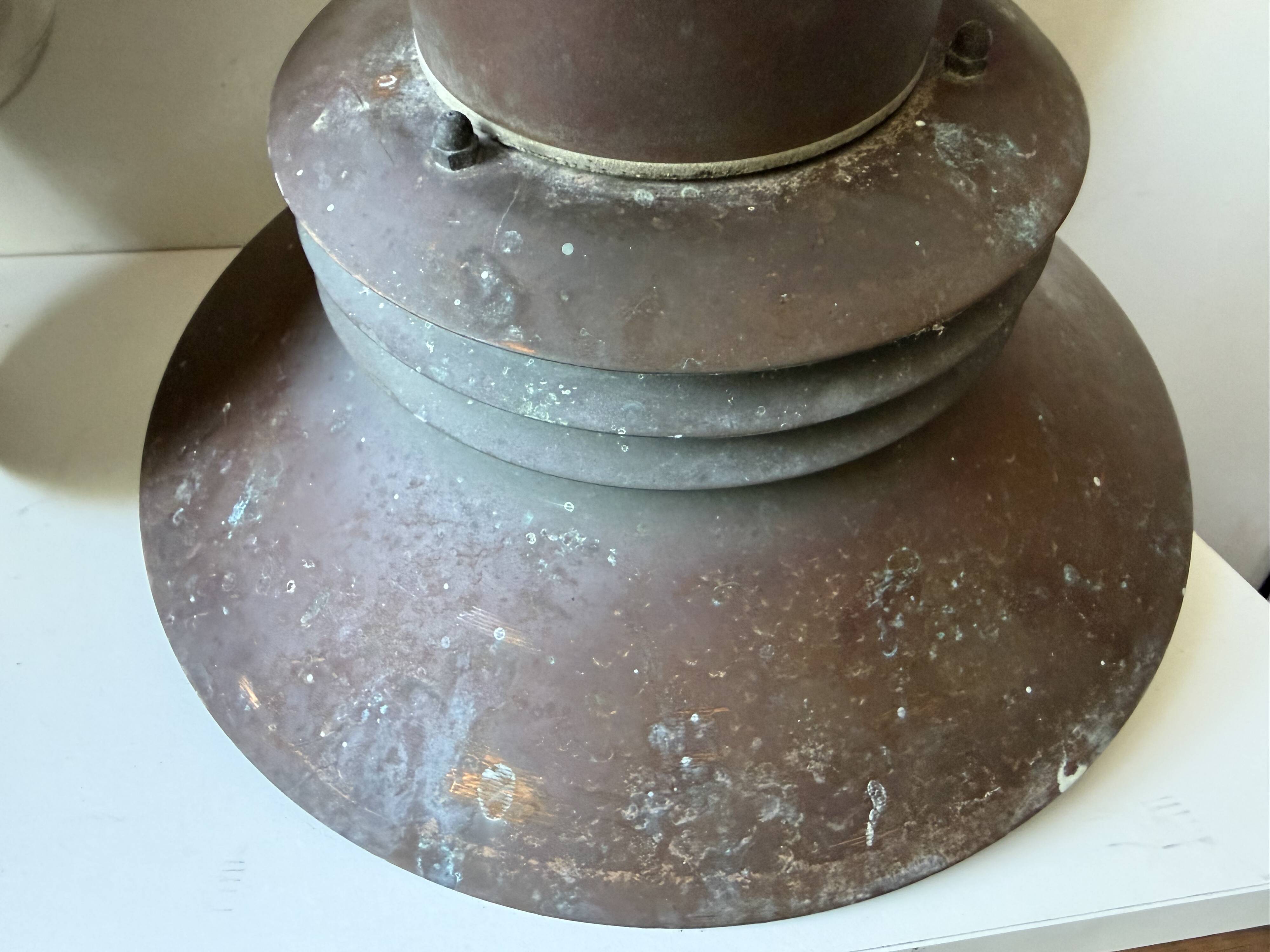 Pair of Danish Vintage Copper Wall Lamps